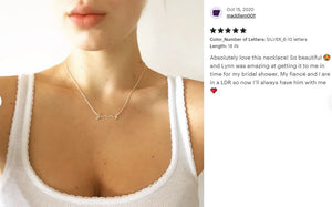 Personalized Jewelry, Lynn Minimalist, Keepsake Jewelry, Handmade Jewelry, Silver Jewelry, Minimalist Jewelry, Personalized Name Necklace, Letter Necklace, Initial Necklace, Cursive Necklace, Christmas Day Gift, Mother's Day Gift, Valentine Day's Gift