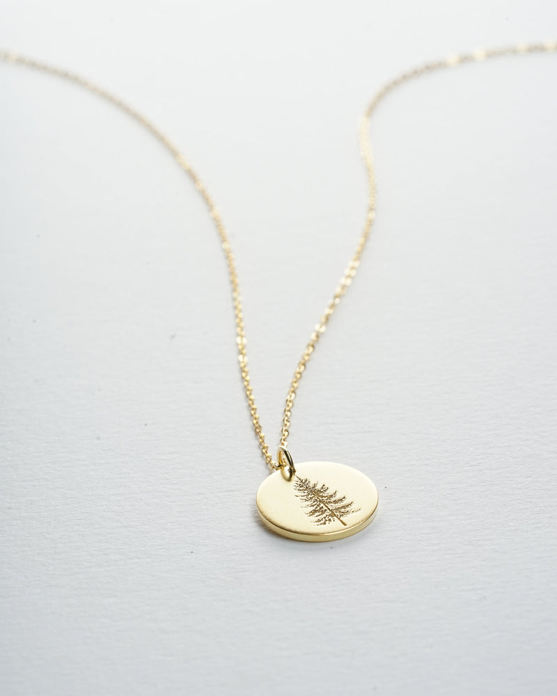 Personalized Evergreen Tree Necklace | Gold Filled Pine Tree Necklace | Soul Sister Necklace | Family Necklace | Thoughtful Necklace For Her