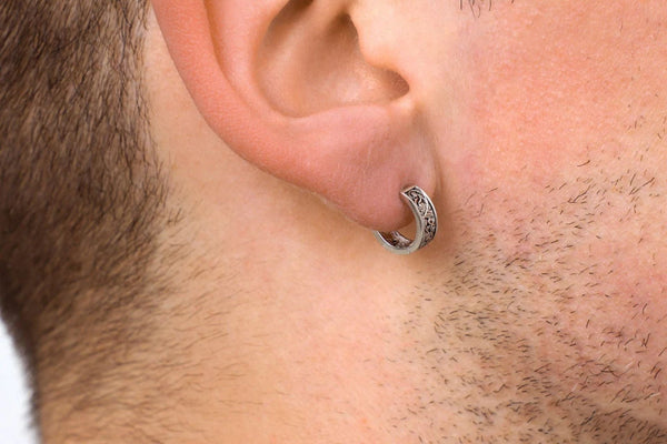 How to Style Small Hoop Earrings for Men?