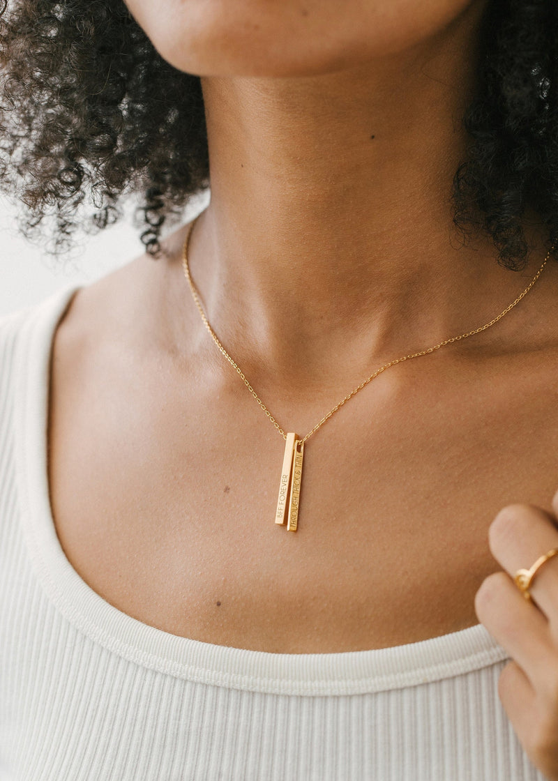 Personalized Through Thick and Thin necklace