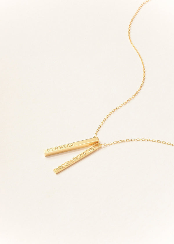 Personalized Through Thick and Thin necklace