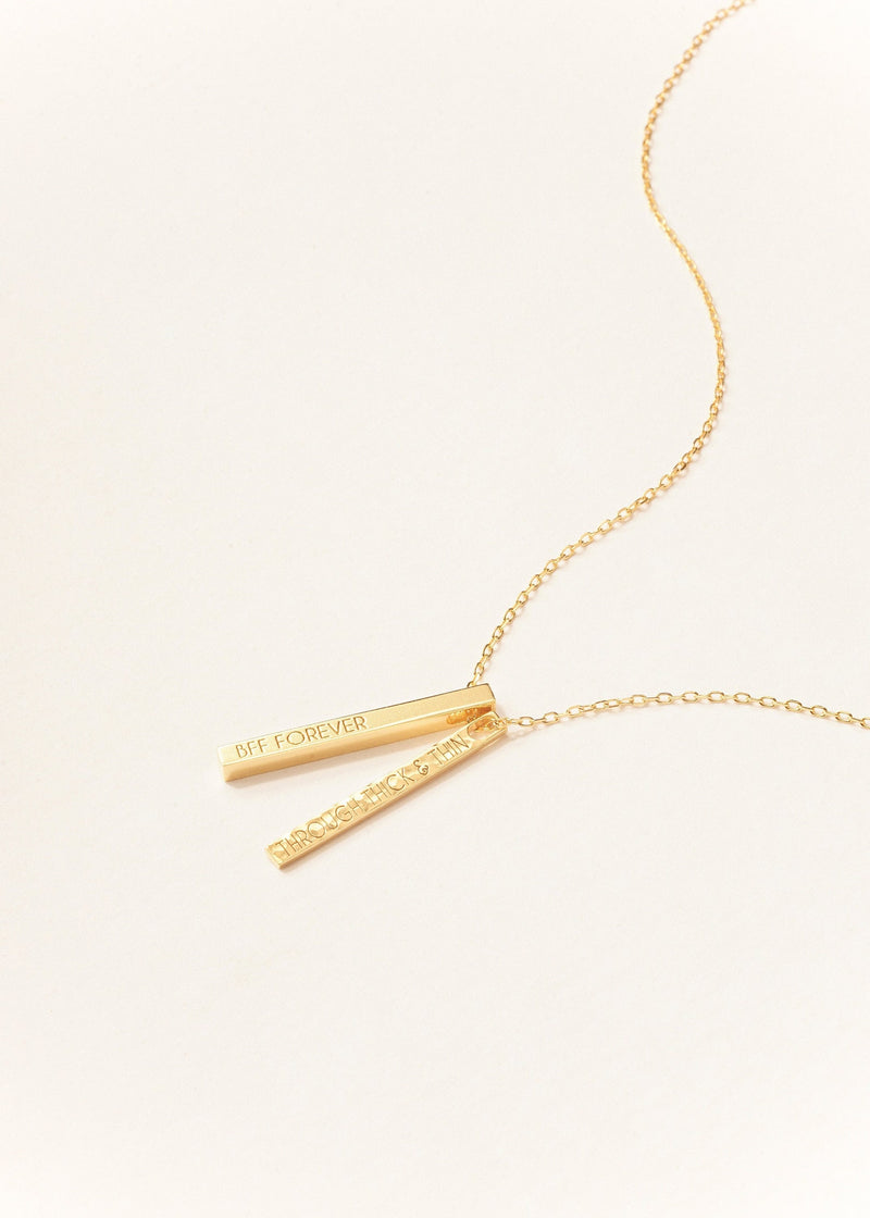 Personalized Through Thick and Thin necklace