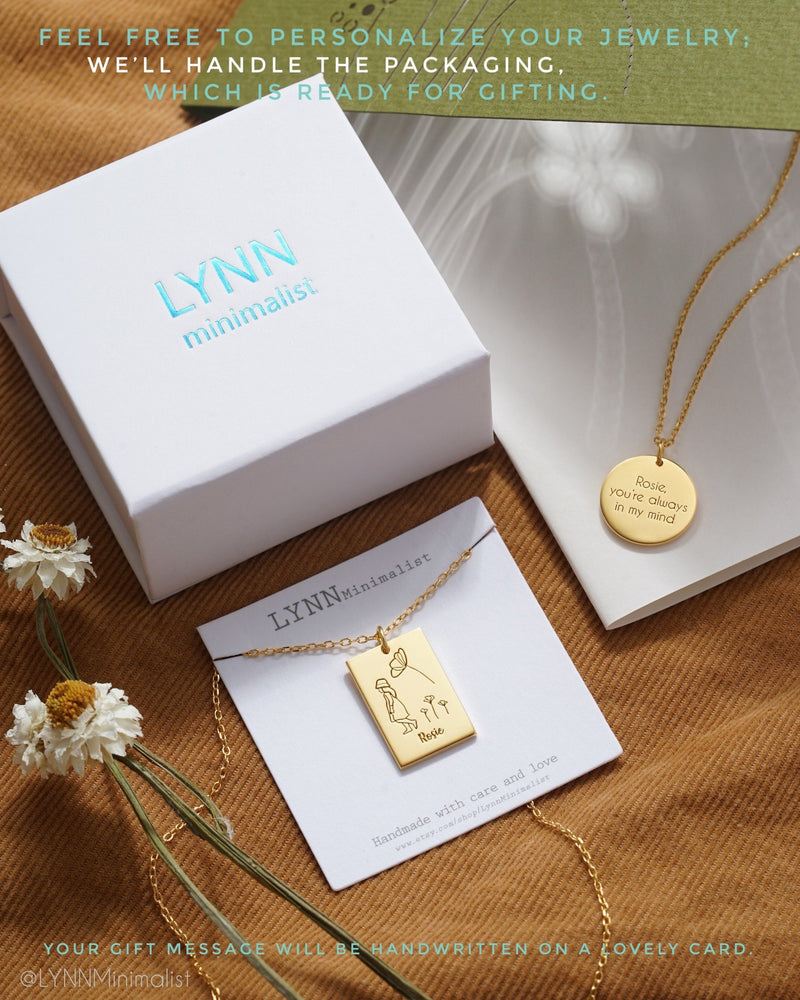 Custom Morse Code With Heart Charm Necklace