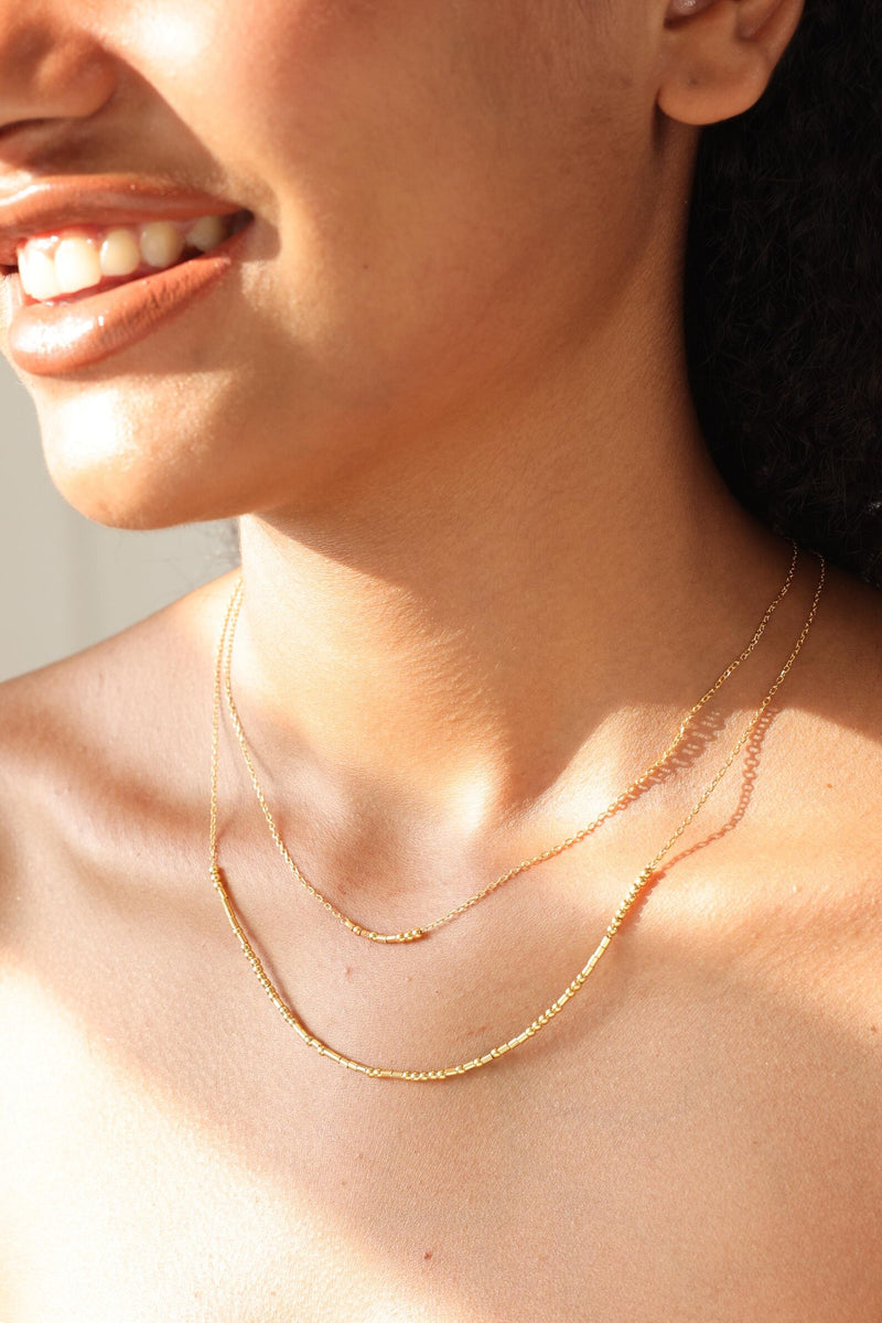 Personalized Layering Morse Code Necklace