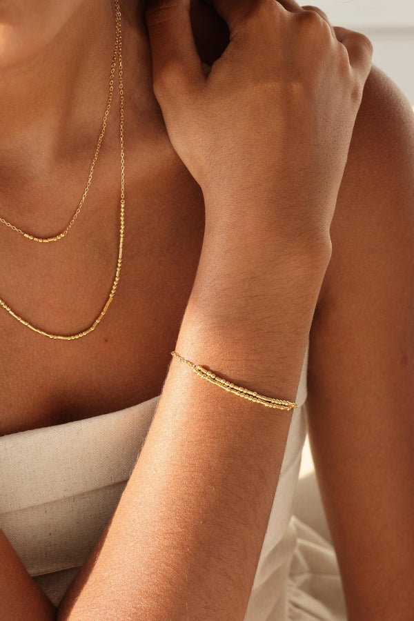 Custom Layering Morse Code Bracelet