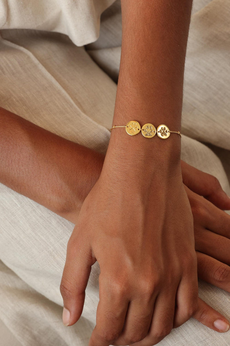 Personalized Multiple Nose Print Charms Bracelet