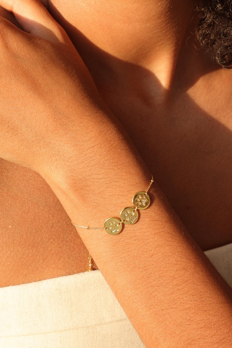 Personalized Multiple Nose Print Charms Bracelet