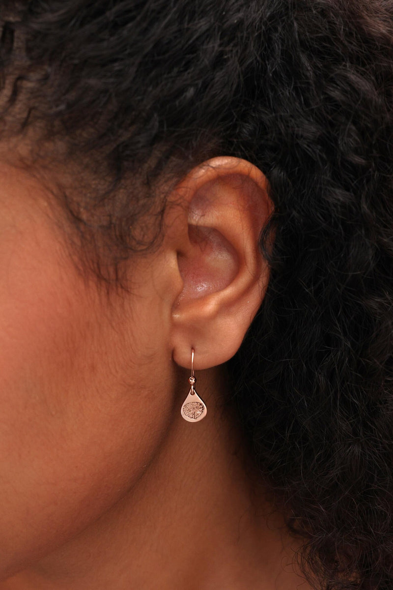 Dog Paw Print Statement OVAL Earrings