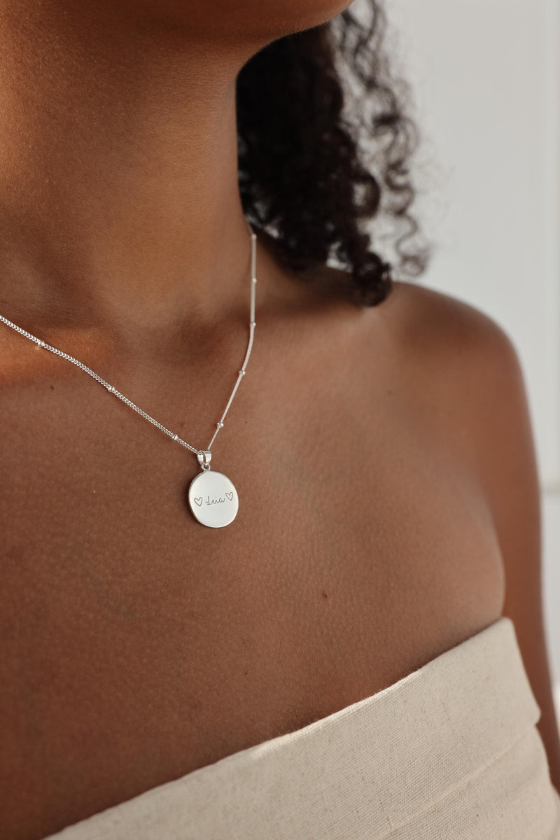 Detailed Paw Print CIRCLE Necklace
