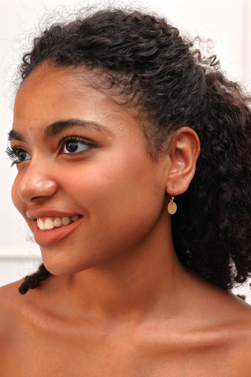 Dog Paw Print Statement OVAL Earrings