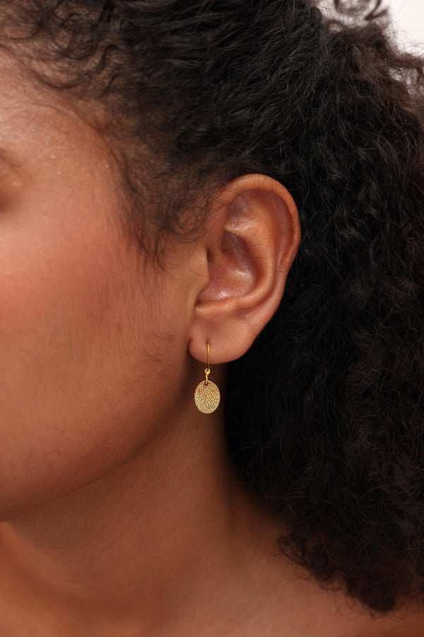 Dog Paw Print Statement OVAL Earrings