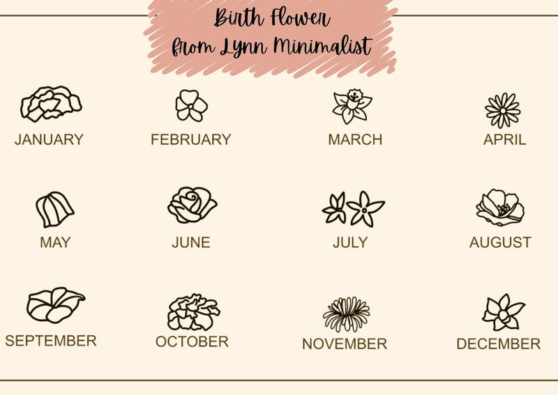 Birth Flower Mini Bar Bracelet