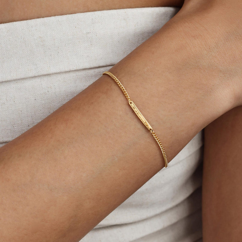 Custom Mountain Morse Code Bracelet