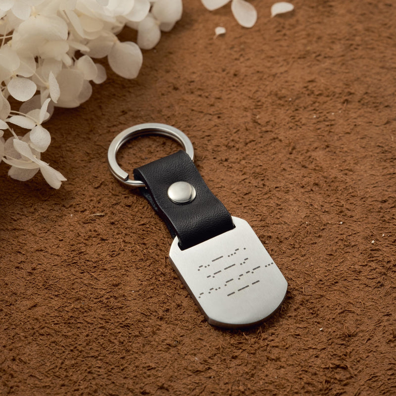 Custom Morse Code Keychain