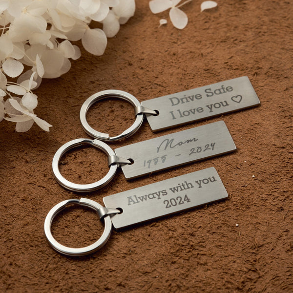 Actual Fingerprint Men's Keychain