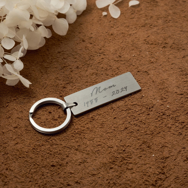 Actual Fingerprint Men's Keychain