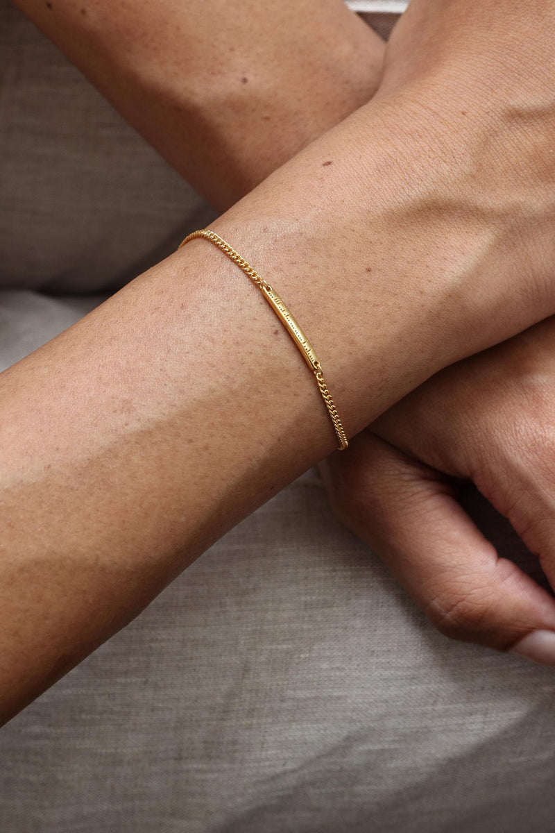 Custom Mountain Morse Code Bracelet