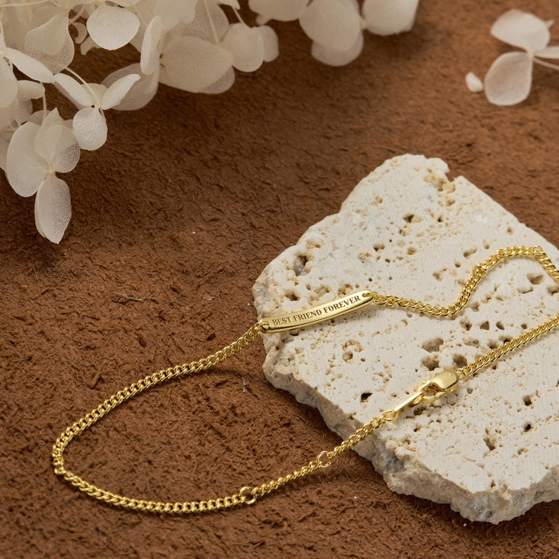 Birth Flower Mini Bar Bracelet