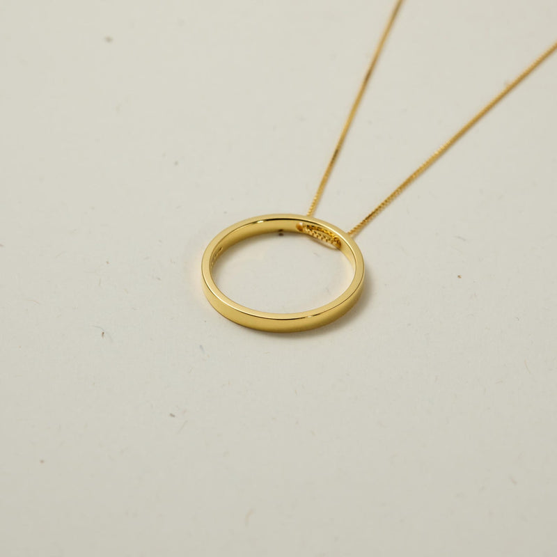 Morse Code Inner Circle Necklace