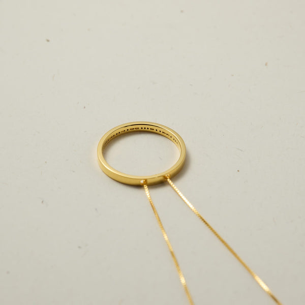 Morse Code Inner Circle Necklace