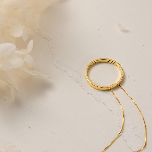 Morse Code Inner Circle Necklace