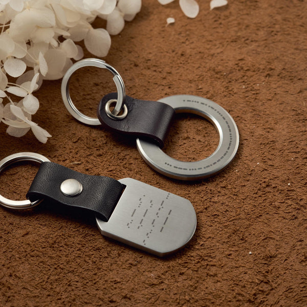 Custom Morse Code Keychain
