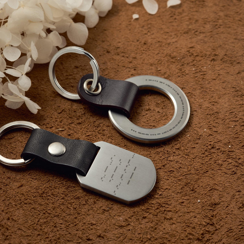 Custom Morse Code Keychain