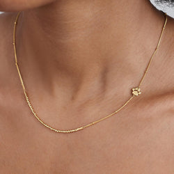 Custom Morse Code Necklace With Paw Charm