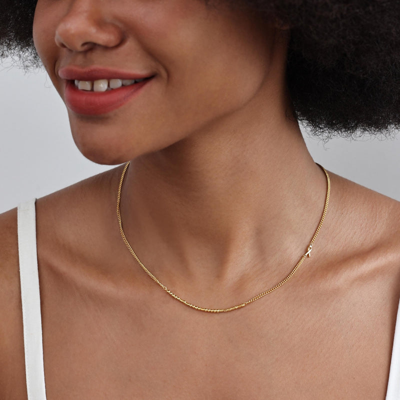 Custom Morse Code Necklace With Ribbon Charm