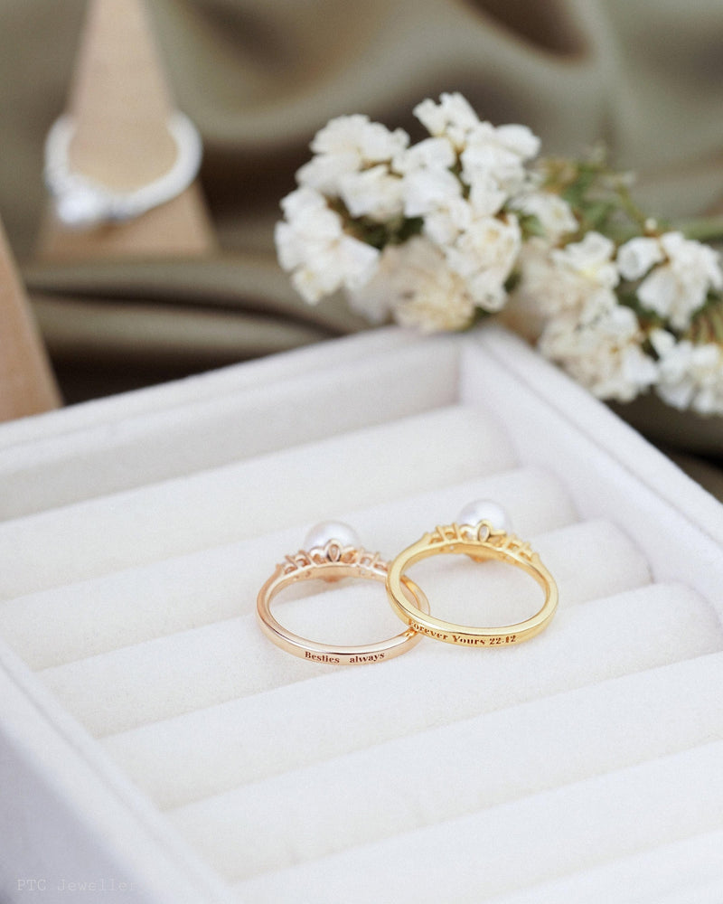 Personalized Freshwater Pearl Ring