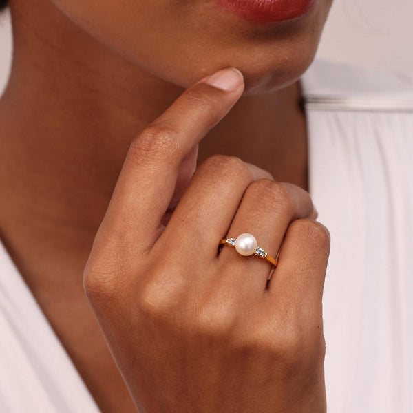 Personalized Freshwater Pearl Ring