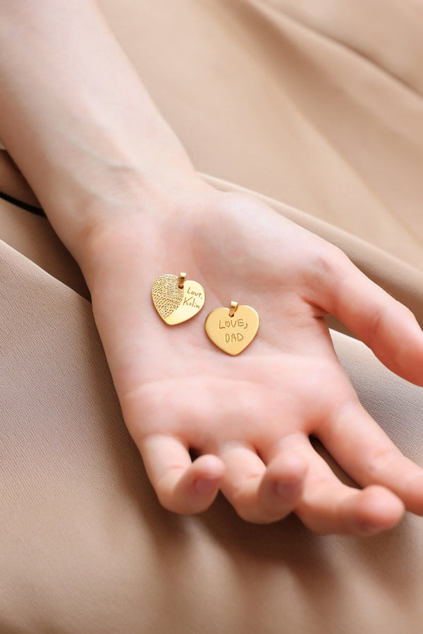 Fingerprint Heart Necklace