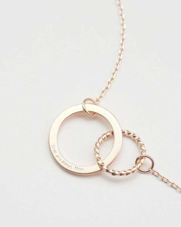 Personalized Infinity Necklace, Mother Daughter Necklace