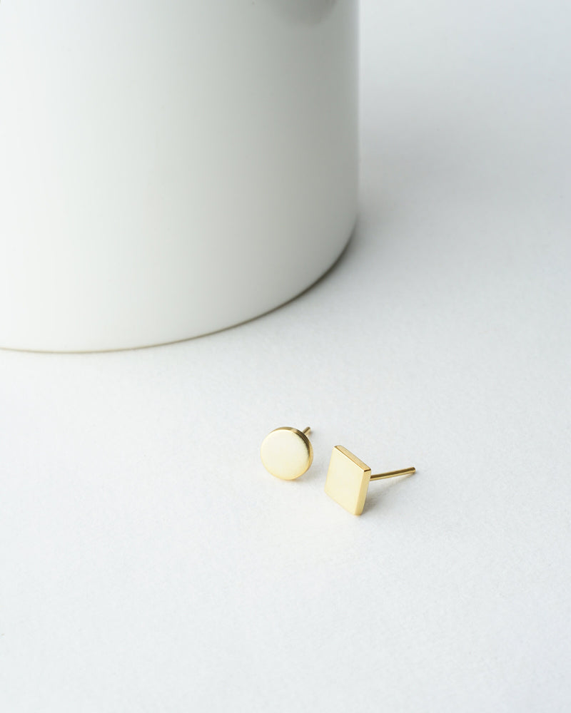 Gold Filled Geometric Stud Earrings