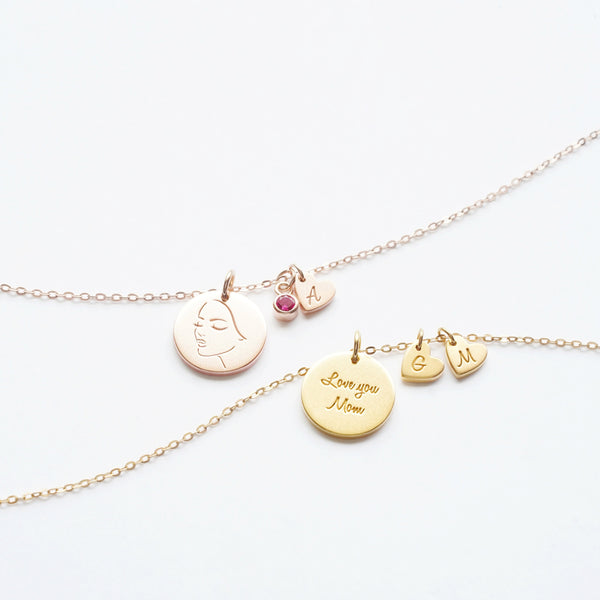 Personalized Mother Daughter Necklace