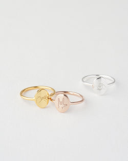 Pinky Promise Oval Ring