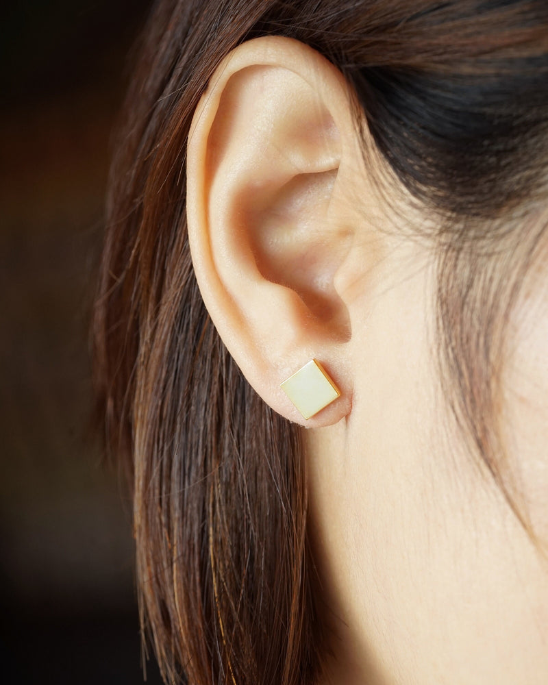 Gold Filled Geometric Stud Earrings