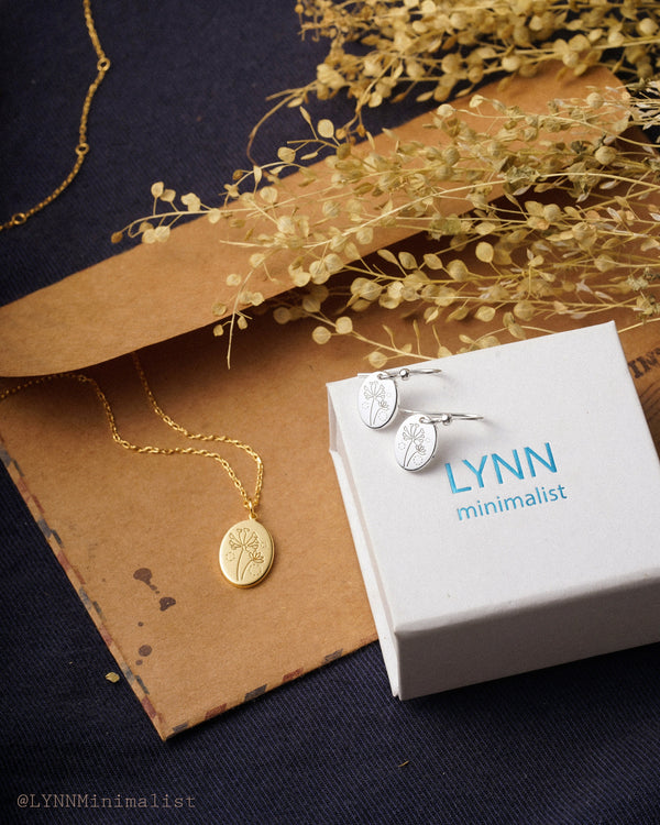 Birth Month Flower Necklace  Personalized Mother's Day Gift –  LynnMinimalist