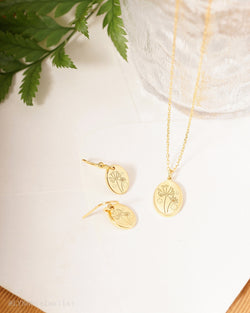 Ready To Ship Dandelions Earrings and Necklace