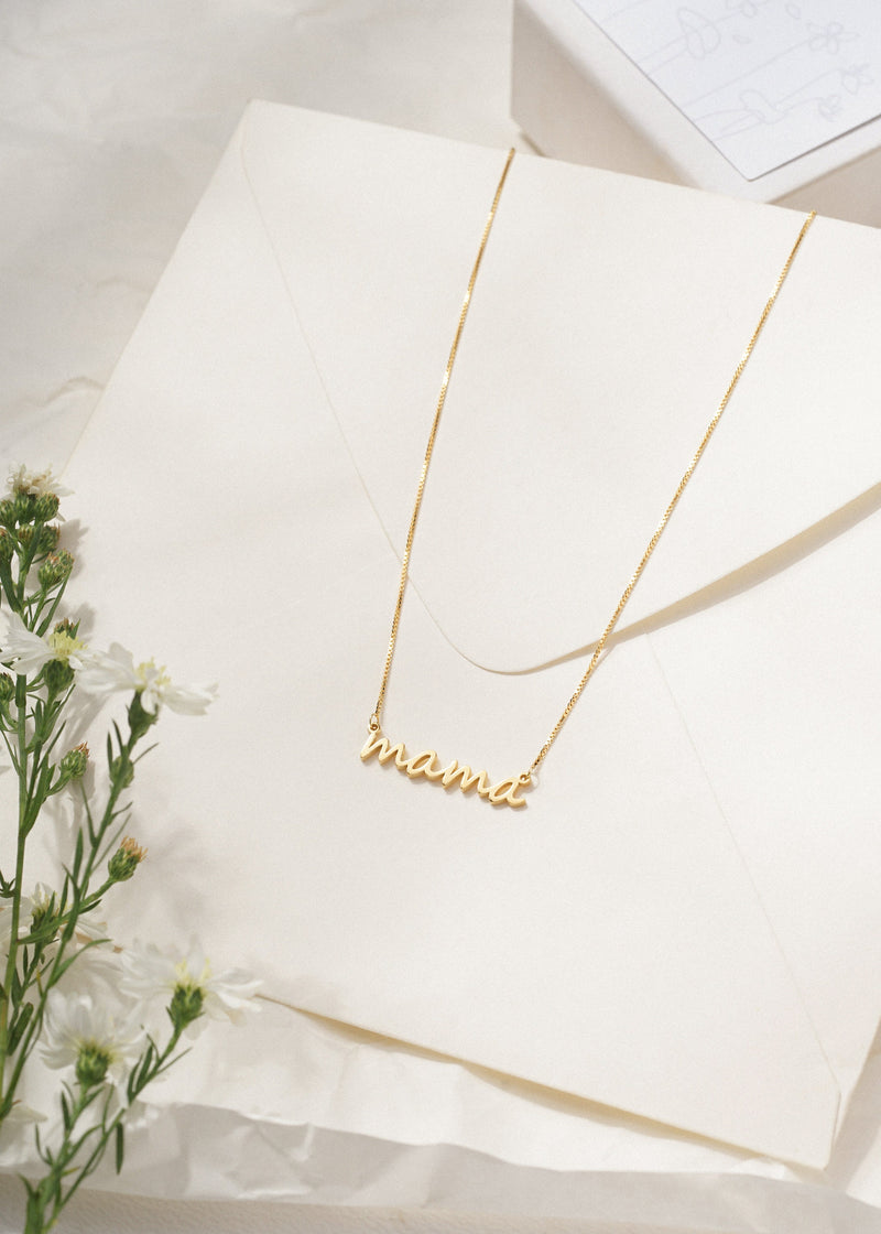 Personalized Name Necklace with Box Chain | Gold Filled Letter Necklace | Bridesmaid Gift | Delicate Necklace | Minimalist Necklace for Her