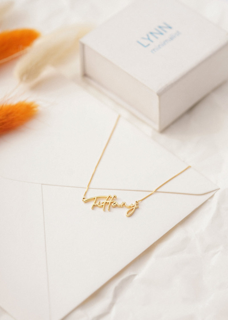 Mother of the Bride Gift | Personalized Nameplate Necklace | Gold Filled Custom Name Necklace | Birthday Gift For Her | Delicate Necklace